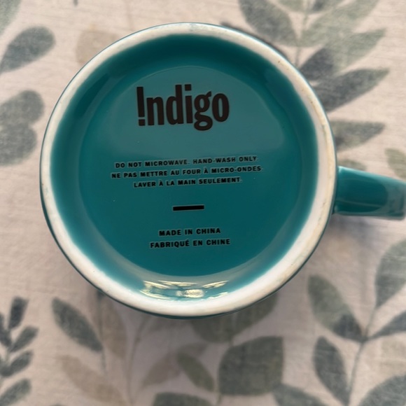 Indigo Teal Feather Teacup Set - Picture 4 of 7